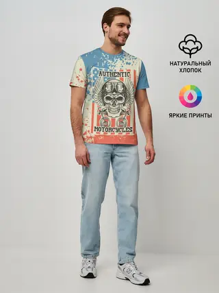 Мужская базовая футболка / Authentic Motorcycle