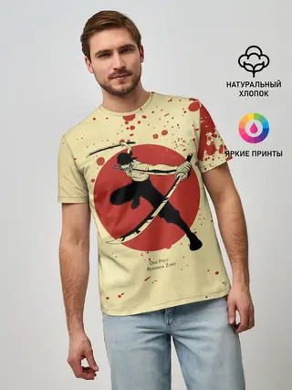 Мужская базовая футболка / Зоро | One Piece. Большой куш