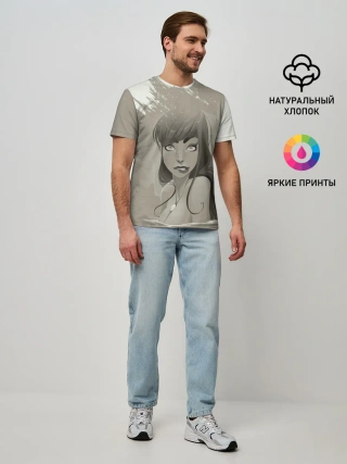 Мужская базовая футболка / Красивая русалка | Beautiful mermaid