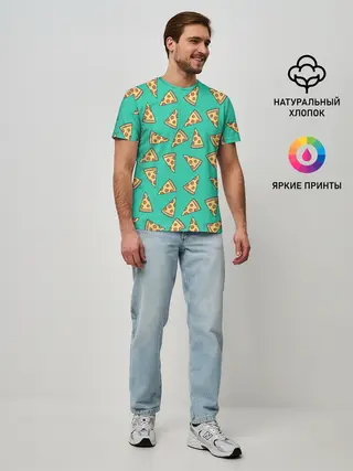 Мужская базовая футболка / Pizza
