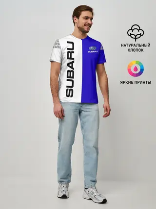 Мужская базовая футболка / SUBARU/Субару