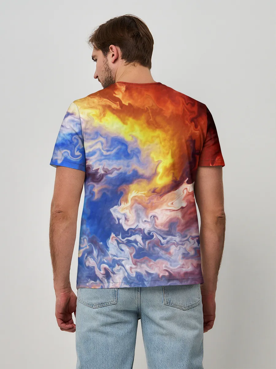 Мужская базовая футболка / Краски