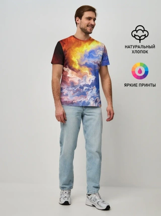 Мужская базовая футболка / Краски