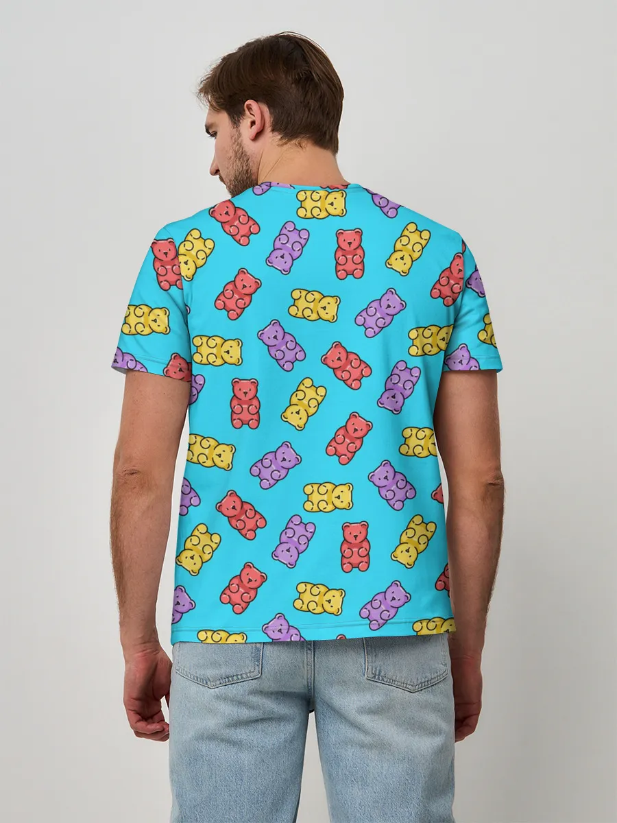 Мужская базовая футболка / Мармеладные мишки