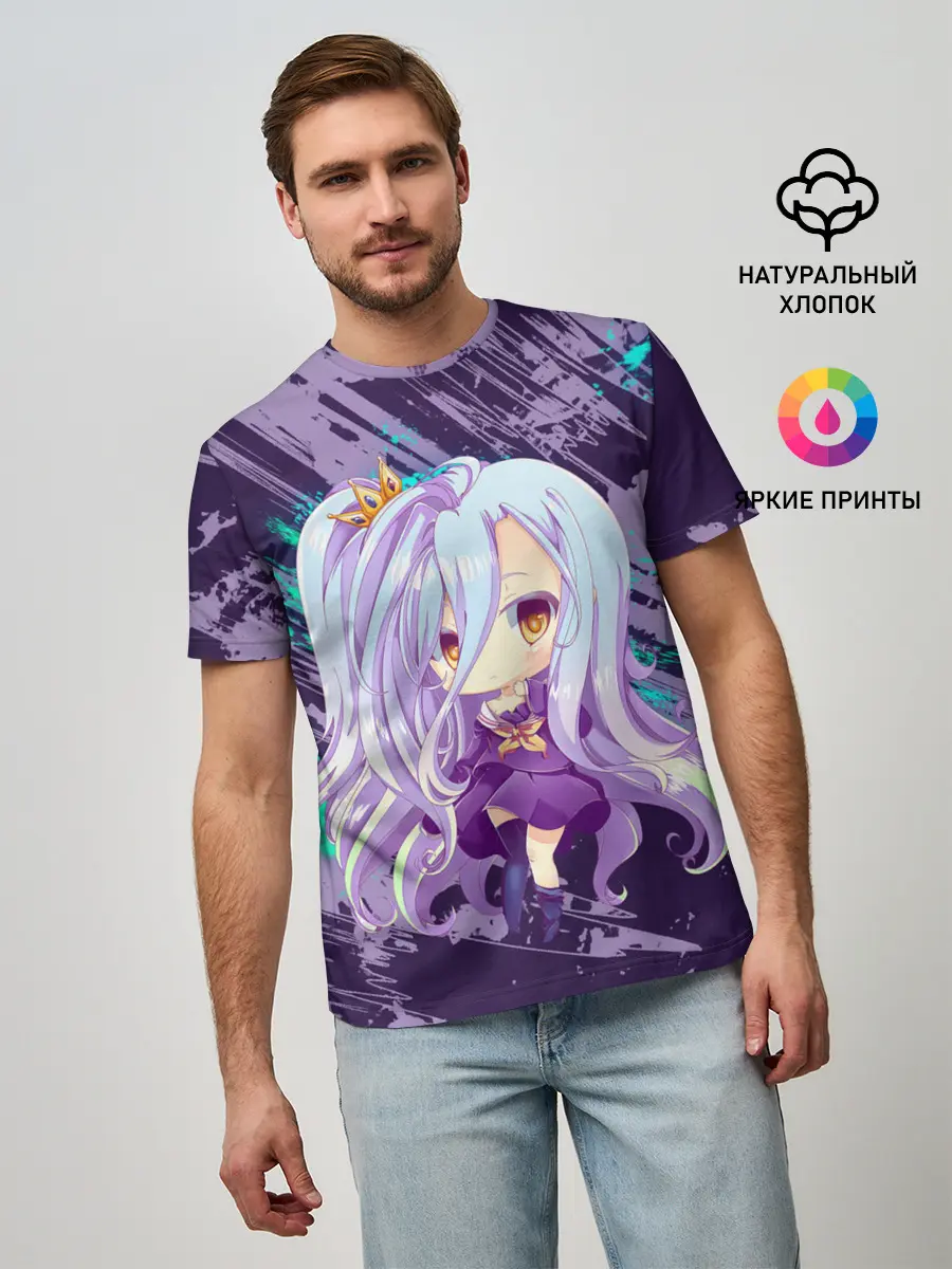 Мужская базовая футболка / Shiro art