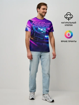 Мужская базовая футболка / Need for Speed