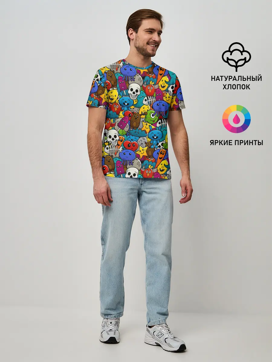 Мужская базовая футболка / Граффити