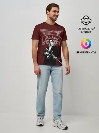 Мужская базовая футболка / Grand Theft Auto Майкл