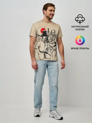 Мужская базовая футболка / Масутацу Ояма