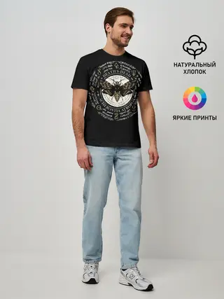 Мужская базовая футболка / Бабочка Мертвая голова