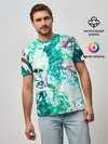 Мужская базовая футболка / Берюза Морской