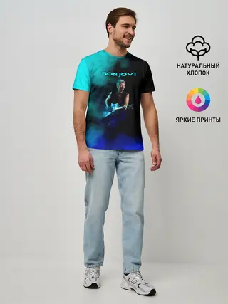 Мужская базовая футболка / Bon Jovi