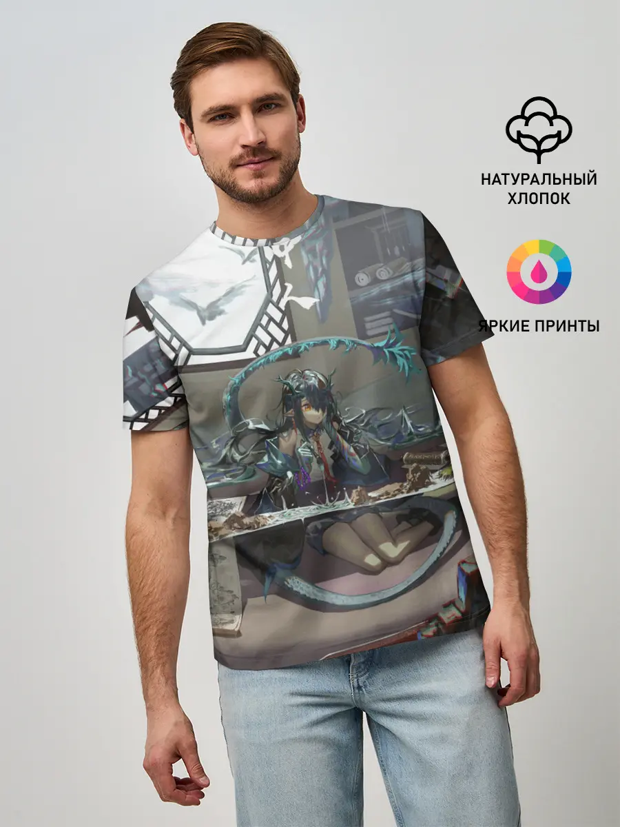 Мужская базовая футболка / Arknights Clay
