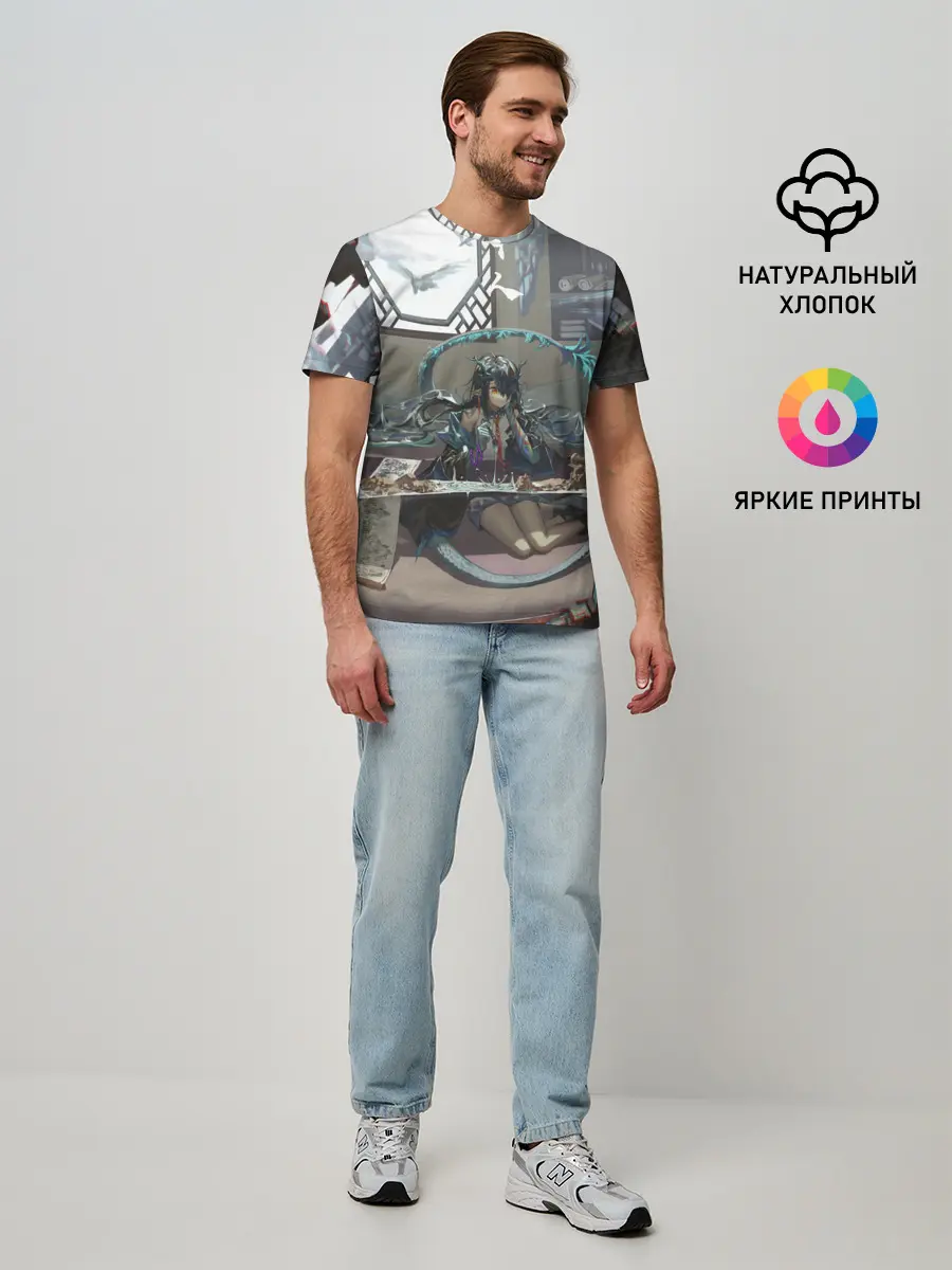 Мужская базовая футболка / Arknights Clay