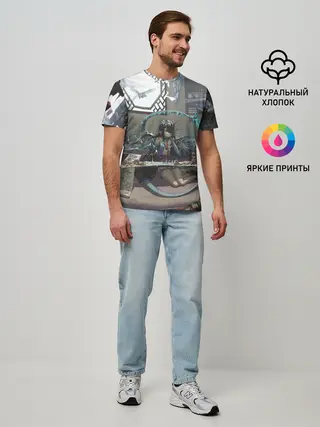 Мужская базовая футболка / Arknights Clay