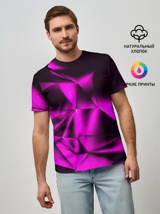 Мужская базовая футболка / НЕОНОВАЯ ТЕКСТУРА