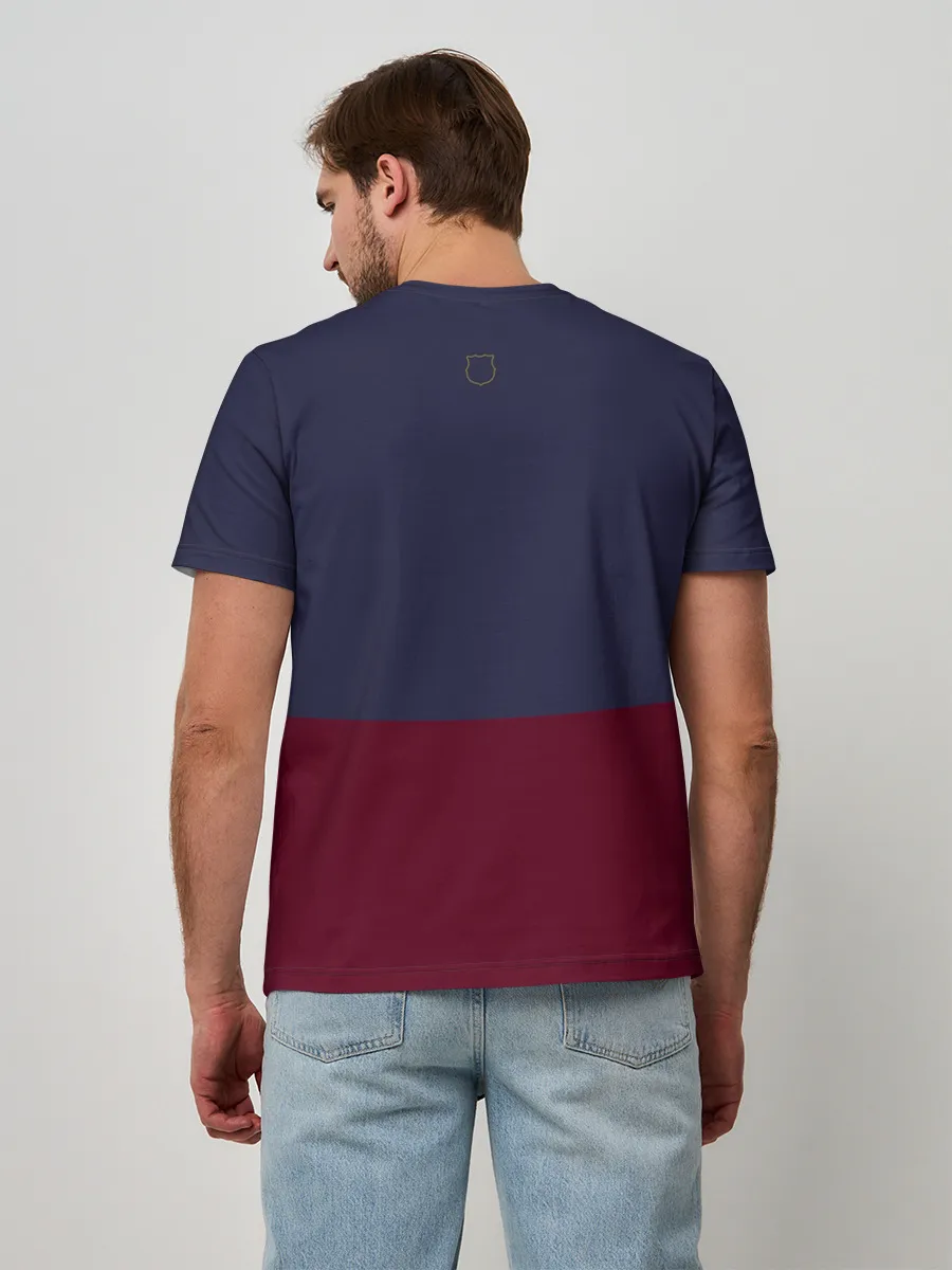 Мужская базовая футболка / FC Barcelona | Flag and team Logo