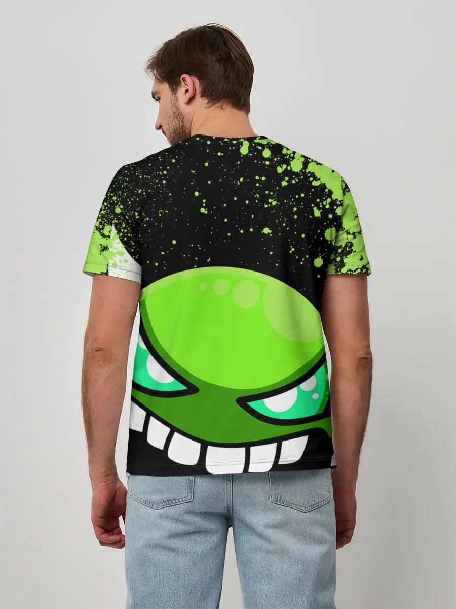 Мужская базовая футболка / Geometry Dash