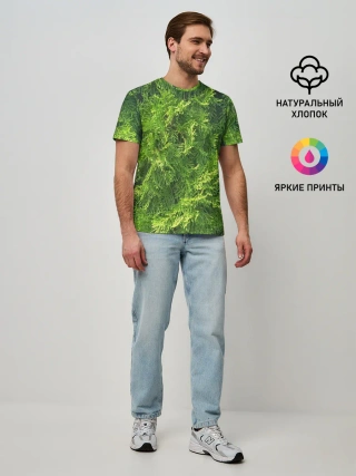 Мужская базовая футболка / Хвойная масса