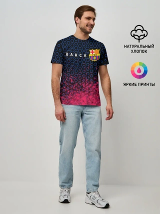 Мужская базовая футболка / BARCELONA / БАРСЕЛОНА