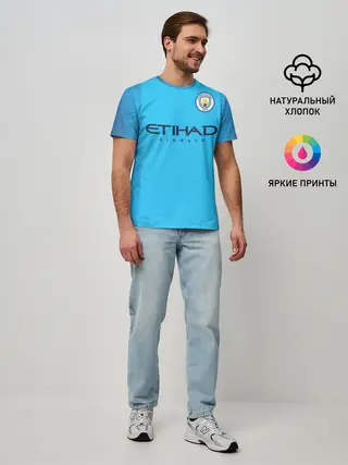 Мужская базовая футболка / Man. City 18-19