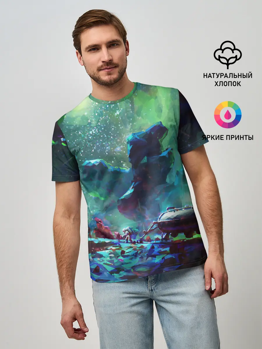 Мужская базовая футболка / КОСМОС:КОСМОНАВТ