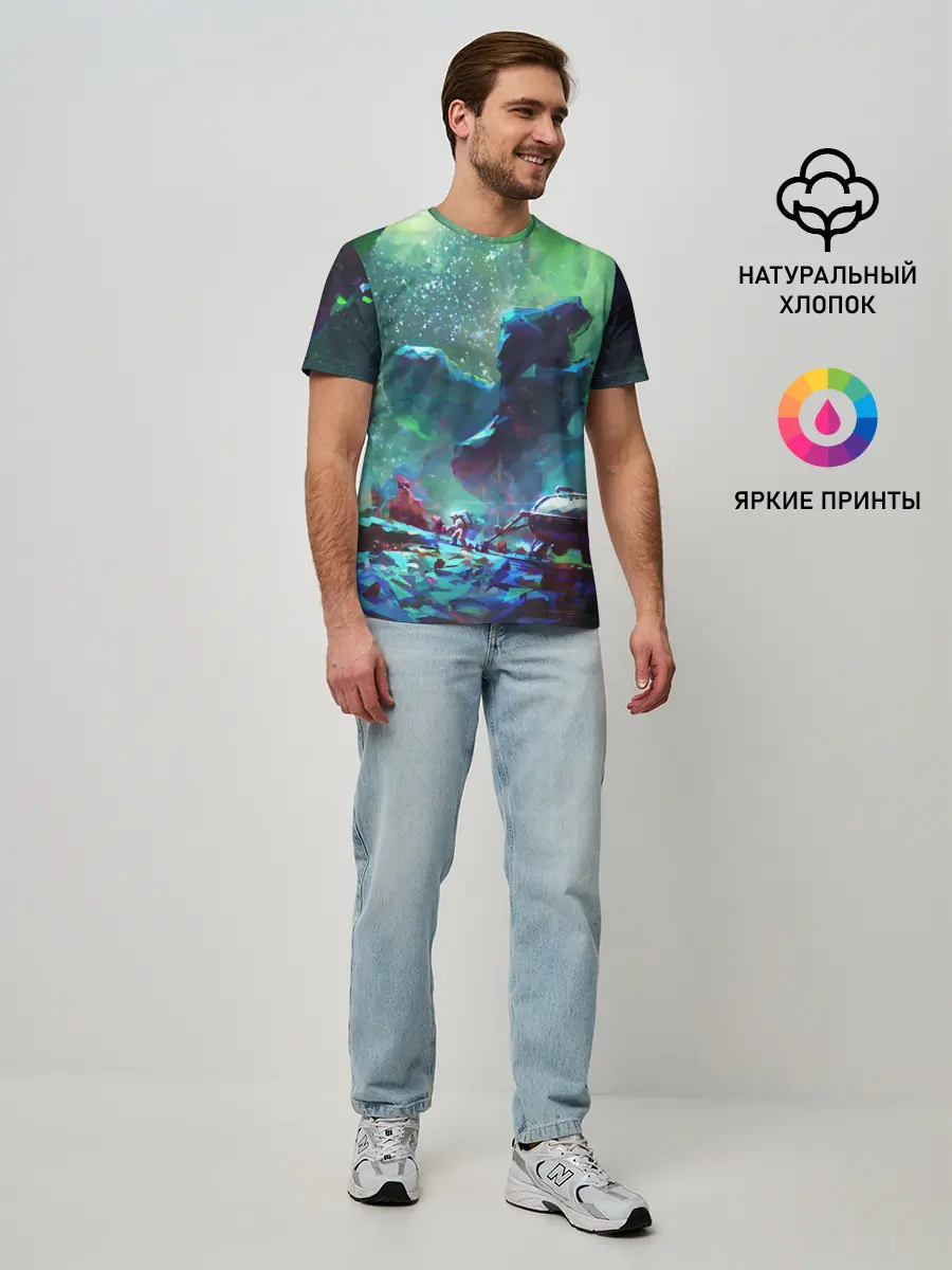 Мужская базовая футболка / КОСМОС:КОСМОНАВТ