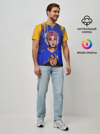 Мужская базовая футболка / LIL PEEP | ЛИЛ ПИП