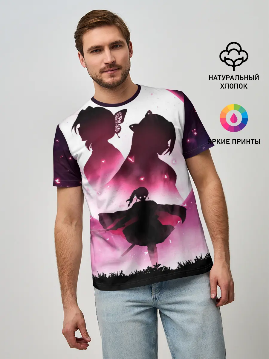 Мужская базовая футболка / Столп Бабочки