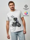 Мужская базовая футболка / Pug Rider | Байкер Мопс