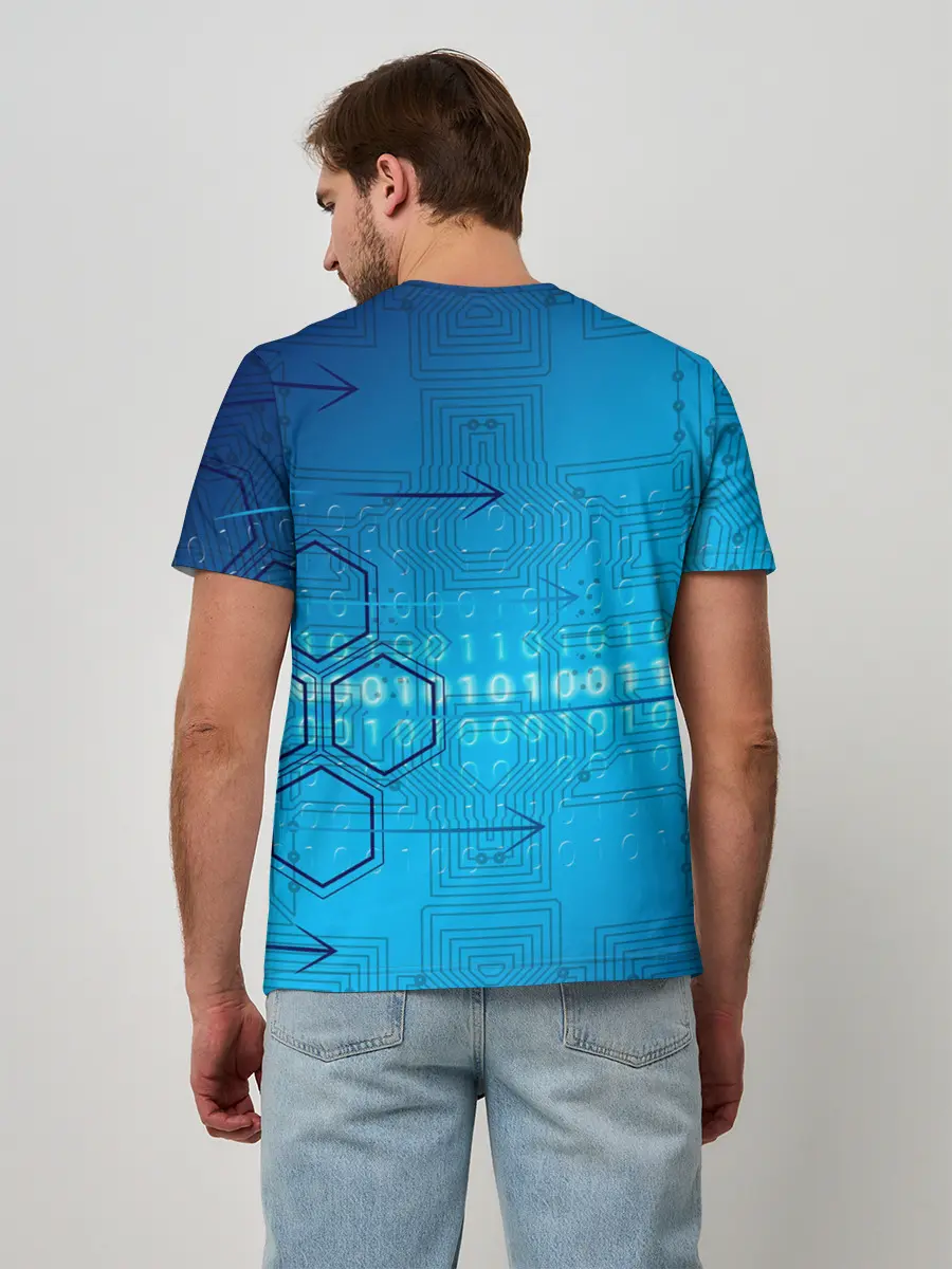 Мужская базовая футболка / ДвоиЧный код