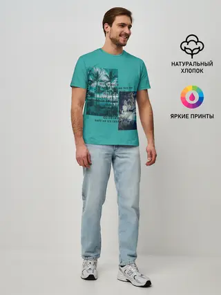 Мужская базовая футболка / Море