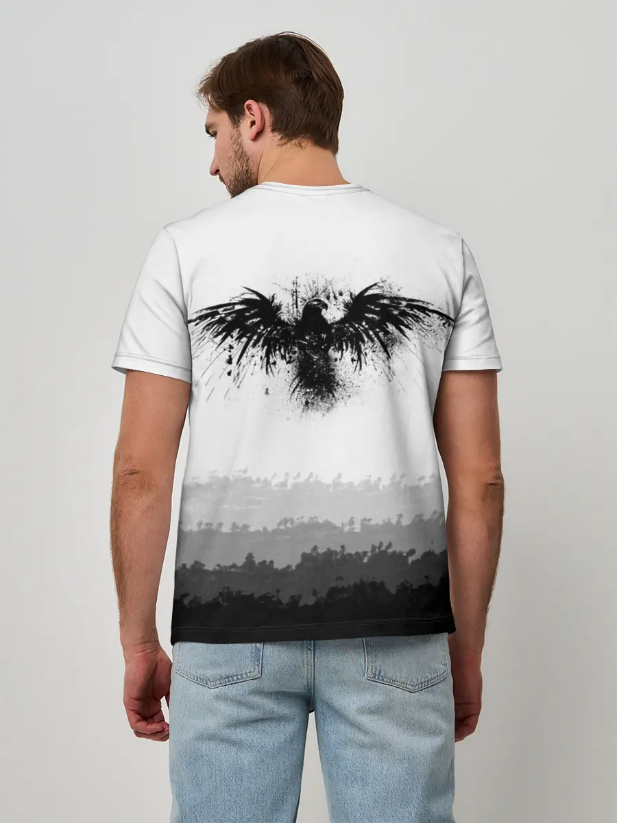 Мужская базовая футболка / ЧЁРНЫЙ ВОРОН