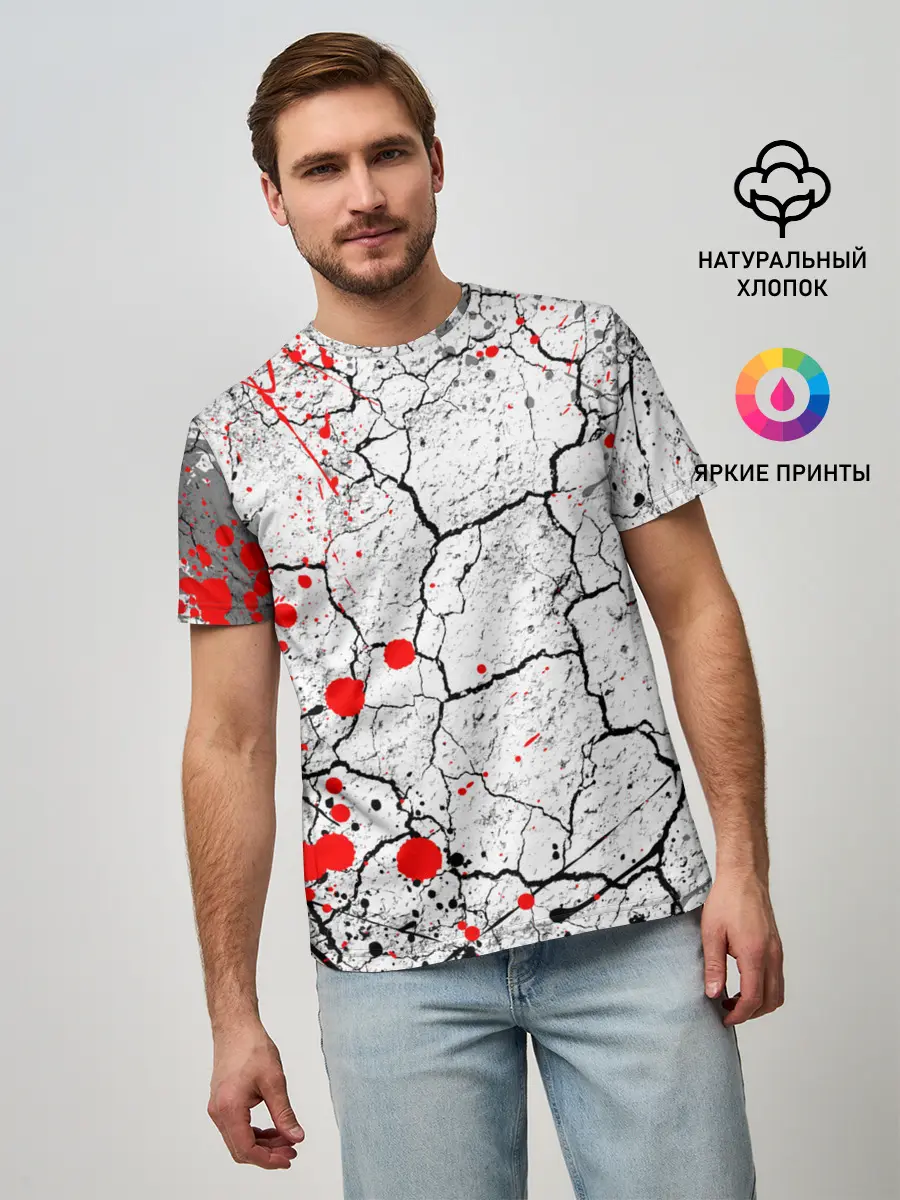 Мужская базовая футболка / КРОВАВЫЙ ГРАНЖ | BLOODY GRUNGE