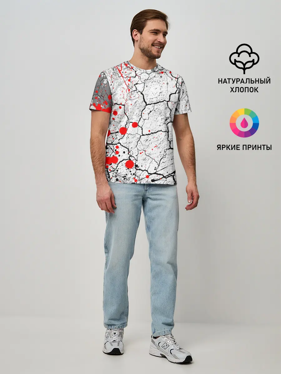 Мужская базовая футболка / КРОВАВЫЙ ГРАНЖ | BLOODY GRUNGE