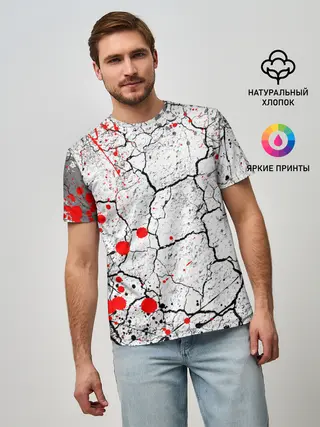 Мужская базовая футболка / КРОВАВЫЙ ГРАНЖ | BLOODY GRUNGE