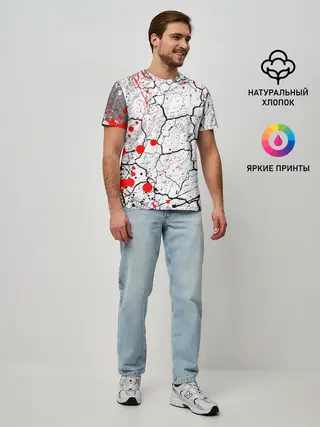 Мужская базовая футболка / КРОВАВЫЙ ГРАНЖ | BLOODY GRUNGE