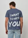 Мужская базовая футболка / I want to hate you