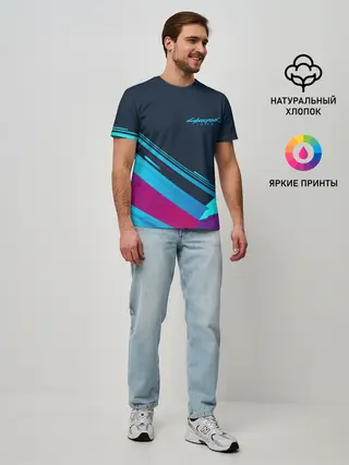 Мужская базовая футболка / CYBERPUNK 2077