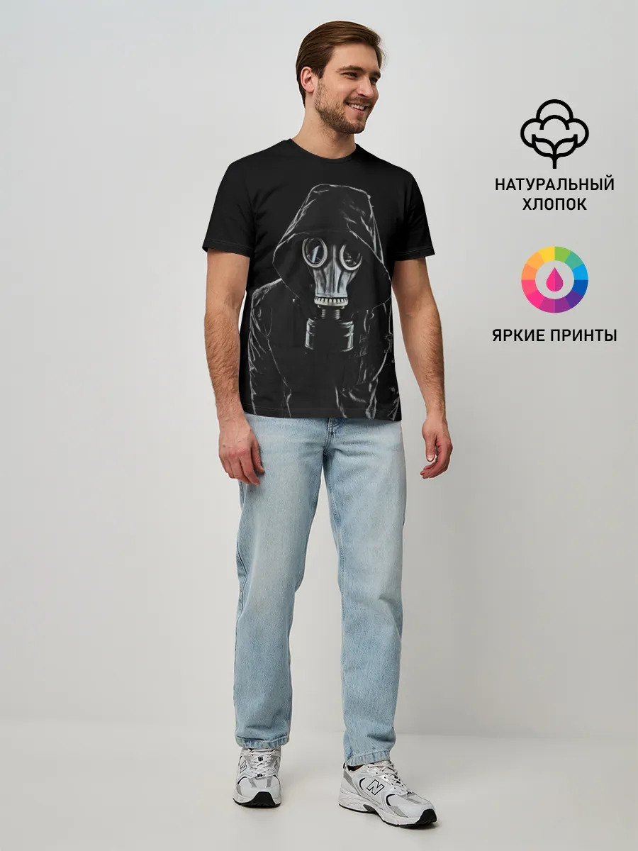 Мужская базовая футболка / Противогаз