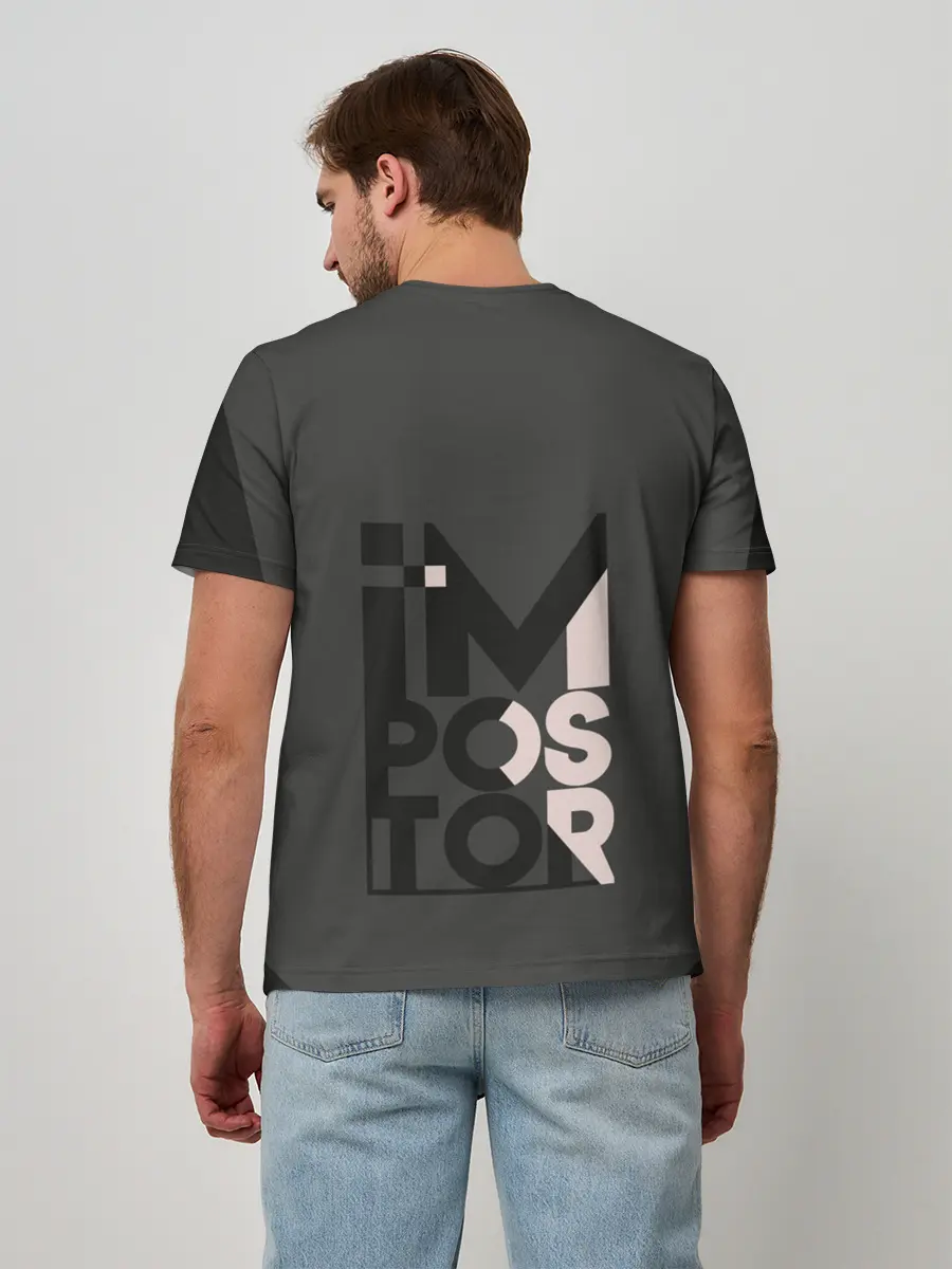 Мужская базовая футболка / AMONG US | BLACK IMPOSTOR