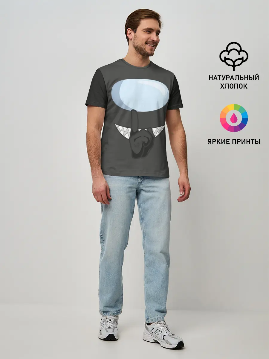 Мужская базовая футболка / AMONG US | BLACK IMPOSTOR