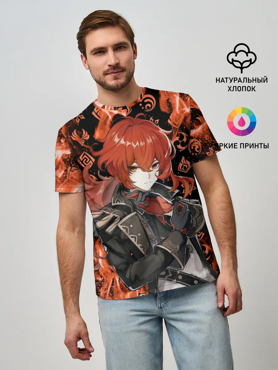 Мужская базовая футболка / DILUC