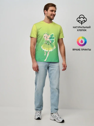 Мужская базовая футболка / Фея клевера