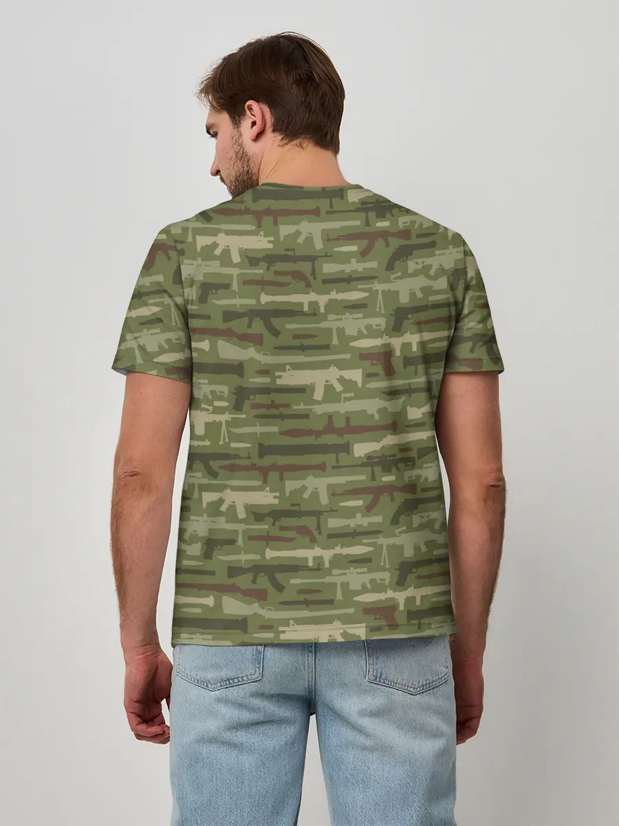 Мужская базовая футболка / Оружие