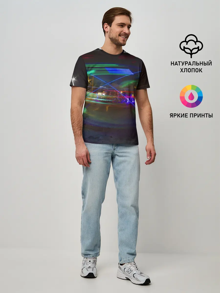 Мужская базовая футболка / Neon