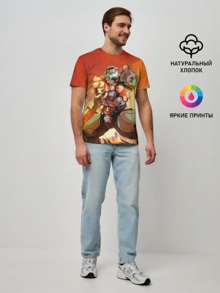 Мужская базовая футболка / ANIMAL CROSSING x DOOM ETERNAL