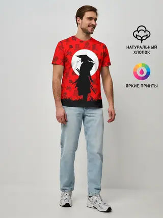Мужская базовая футболка / САМУРАЙ