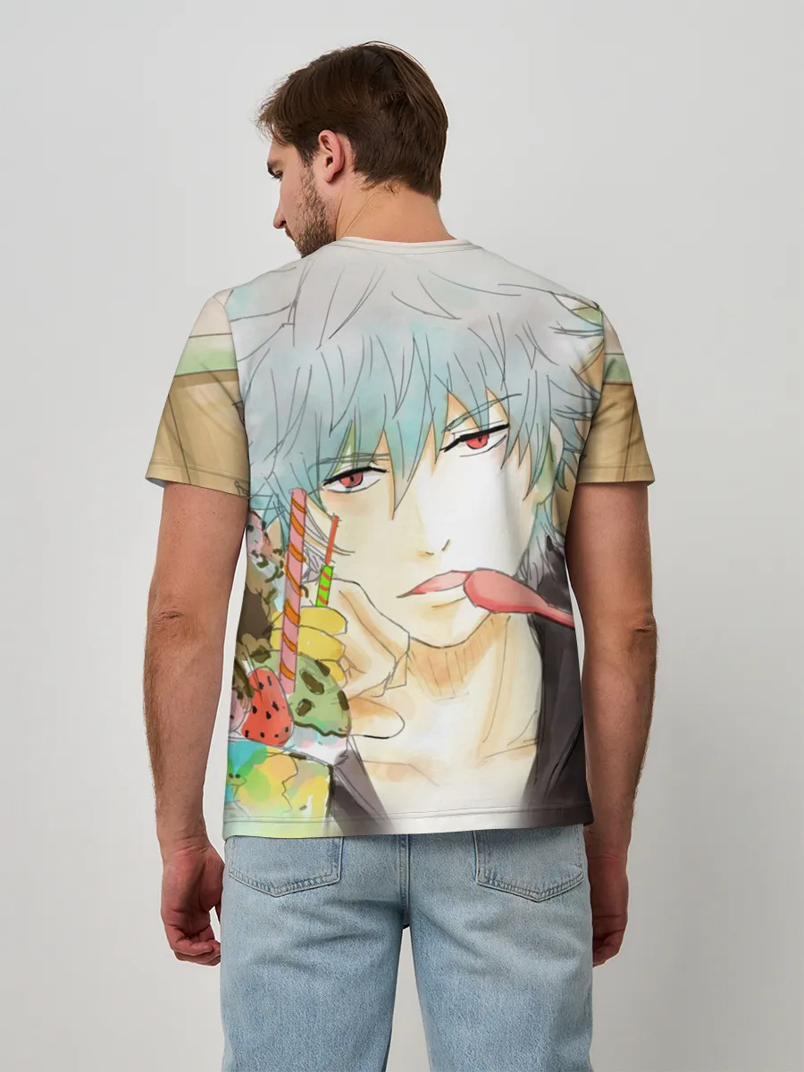 Мужская базовая футболка / манга Серебряная душа