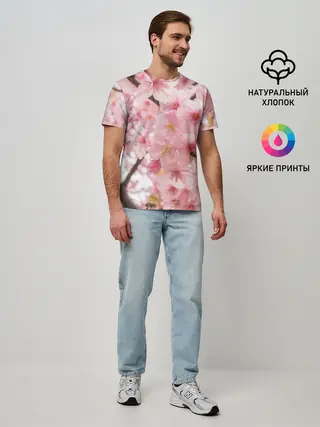 Мужская базовая футболка / НеобыЧная СаКура